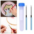 thumbnail image 4 of Embroidery Punch Needle Pen Sewing Tool Embroidery Punch Needle Kit Knitting Tool 2Pcs Needle 1Pc Tube, 4 of 8