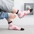 thumbnail image 2 of Pofeuu Cute Flamingo with Heart Print 30cm Socks, Adult Running Hiking Socks for Youth and Adult, 2 of 7