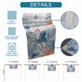 thumbnail image 6 of Coastal Octopus Table Runner 90 Inches, Blue Nautical Ocean Creature Wood Grain Bed Runner Dresser Scarves Tabletop for Indoor Outdoor Parties/Ceremony/Banquet, 13" x 90", 6 of 9