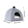thumbnail image 2 of Cozy Pet Beds Winter Warm Cat Dog Tent Thickened Indoor Outdoor Enclosures Covered Bed for Small Ideal for Cats and Dogs Birthday for Pet Lovers, 2 of 5