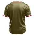 thumbnail image 3 of GIPQJK September 11th 25th Anniversary Commemorative T-Shirt for Unisex American Flag Shirt Crewneck Short Sleeve T-Shirts 911 Memorial Patriotic We Will Never Forget Tops,Camouflage Green 3XL, 3 of 3