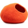 thumbnail image 3 of Woolygon Wool Cat Cave Bed Handcrafted from 100% Merino Wool, Eco-Friendly Felt Cat Cave for Indoor Cats and Kittens, 3 of 5