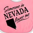 thumbnail image 4 of Inktastic Someone in Nevada Loves Me Boys or Girls Baby Bib, 4 of 4