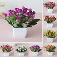 thumbnail image 3 of Realistic Artificial Flower For Table Garden Decor Lifelike Potted Bonsai Plant Easy To Care No Watering Needed, 3 of 4
