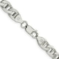 thumbnail image 3 of Auriga 925 Sterling Silver 7.5 mm Figaro Anchor Chain Necklace for Mens 20", 3 of 6