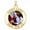 Yellow Gold, variant on Saint Luke Double Sided Artists Religious Medal - 2/3 inch Size of Dime, Sterling Silver