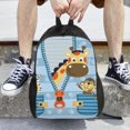thumbnail image 6 of Rocae Giraffe Come Out From Zipper print Computer bag with separate compartment, suitable for 15 inch laptop backpack, gift for men and women, 6 of 8