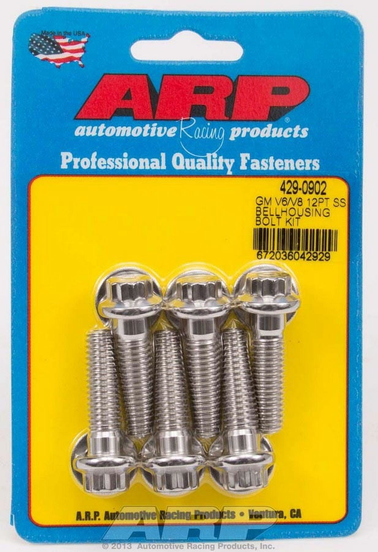 ARP 154-0902 Bellhousing Bolt Kit - 12 Point Black Oxide Bolts For Small Block Ford Applications