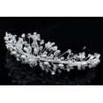 thumbnail image 5 of SAMKY Rhinestone Crystal Tiara Copper Bridal Crown for Elegant Wedding Hairstyles, 5 of 6