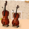 thumbnail image 6 of WINDLAND Wood Small Cello Model with Realistic Strings Suitable for Musicians Present, 6 of 13