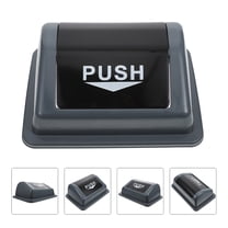 HONMEET Swing Top Trash Can Lid Grey 1Set 15.7x10.6in