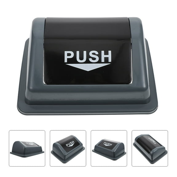 HONMEET Swing Top Trash Can Lid Grey 1Set 15.7x10.6in