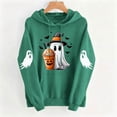 thumbnail image 4 of LEKWK Halloween Hoodies for Women Drawstring Ghost Pattern Cute Graphic Sweatshirts Fall Winter Long Sleeve Relaxed Fit Casual Funny Tops, 4 of 6
