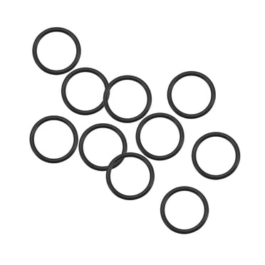 Caoutchouc Fluor O Anneaux 9mm OD, 7mm Diamètre Intérieur, Largeur de 1mm, Joint d'Étanchéité Noir 10Pcs