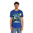 thumbnail image 4 of Santa in Van Gogh's Starry Night Christmas-Unisex Jersey Short Sleeve Tee, 4 of 4