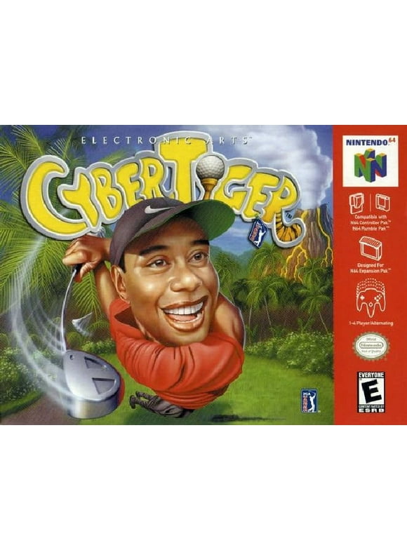 Restored CyberTiger (Nintendo 64, 1999) Golf Game (Refurbished)