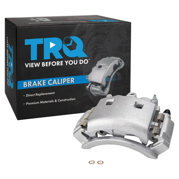 TRQ Rear Left Brake Caliper w/Bracket Drivers Side Compatible with 2003-2008 Dodge Ram 3500 2003 Ram 3500 Van