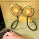 thumbnail image 3 of Portable Mini Neck Fan Hands-Free Fan USB Rechargeable Hanging Fans Air Cooling Wearable Neckband Fan Small and Foldable, 3 of 4
