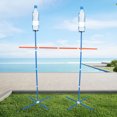 thumbnail image 1 of Flying Disc Outdoor Game Set, Exciting Game with Point Scoring, PVC Stainless Steel Bottle Drop Disc Toss Game with Thicker Pole, for Fun Yard Beach, 1 of 7