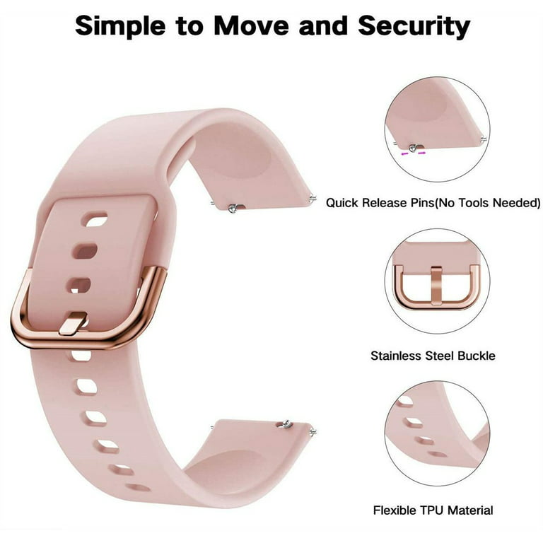 For Huami Amazfit GTS 3/GTS 2/2e/2mini Bip S/ U 42mm Silicone Watch Band  Strap