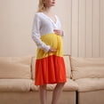 thumbnail image 2 of Tranfacy Robe de Maternité à Manches Longues pour Femme, Robe de Maternité Bohème, Robe de Maternité d'Allaitement de Couleur Unie à Manches Longues à Col Rond, 2 of 4