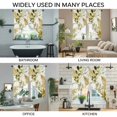 thumbnail image 3 of Brown Green Leaves Swag Valances for Windows, Kitchen Window Curtains Over Sink, Summer Botanical Farmhouse Watercolor Leaf Window Treatment Curtains for Living Room/Bedroom 2 Panel Sets 36"x45", 3 of 8