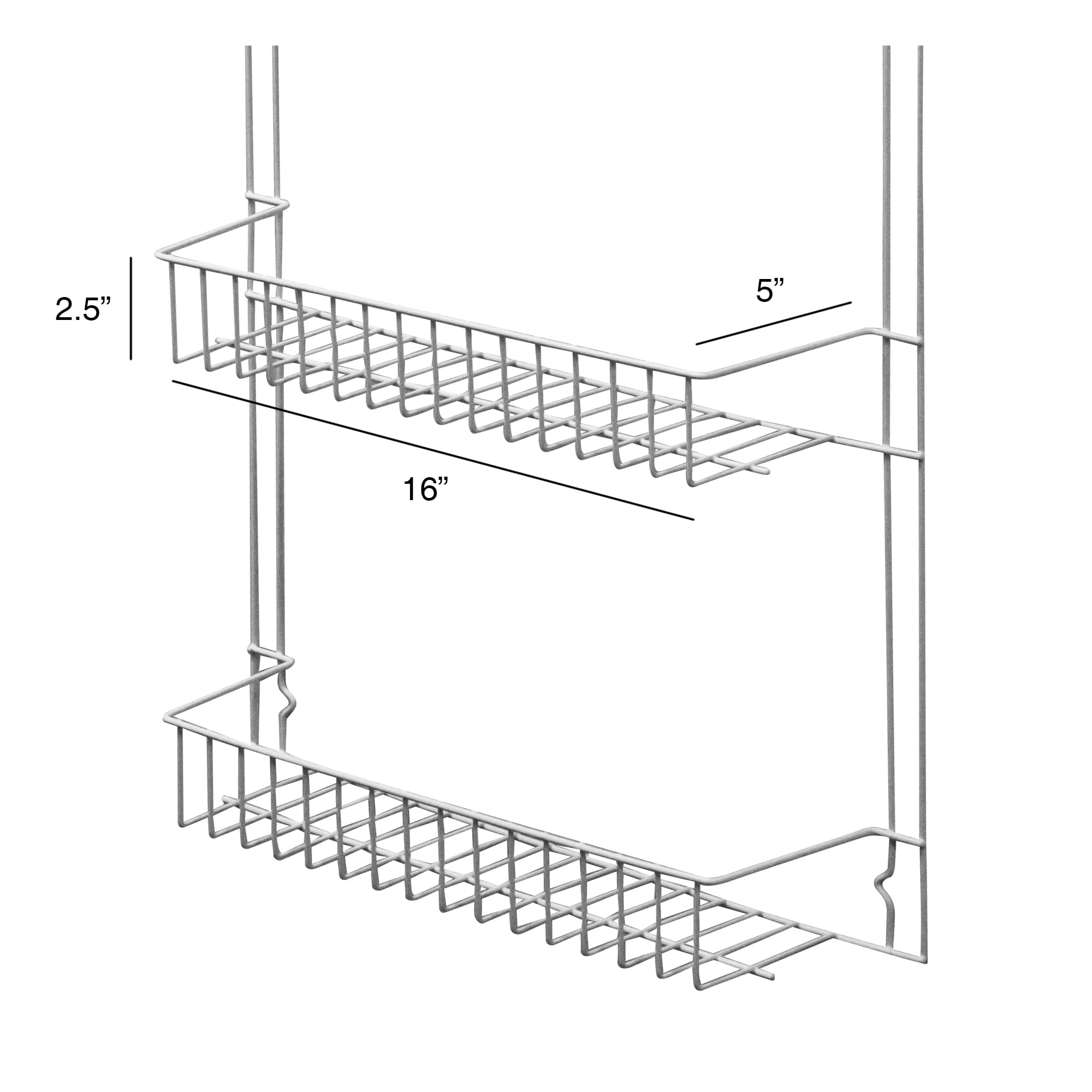 over the door bathroom organizer with 6 shelves by lavish home