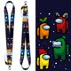 thumbnail image 3 of Juego de dibujos animados correa de muñeca desmontable cordón para el cuello para tarjetas de identificación llavero llavero encantos teléfono, 3 of 6