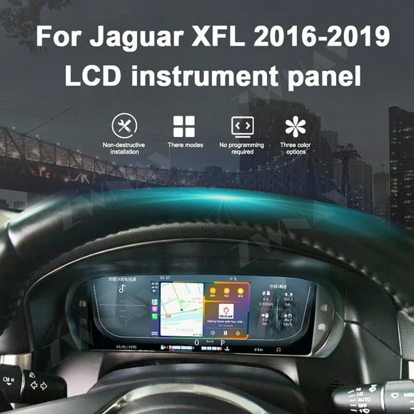 ZWNAV 12.3 inch car LCD digital instrument panel instrument cluster speedometer suitable for Jaguar XFL 2016-2019 LCD Instrument Cluster