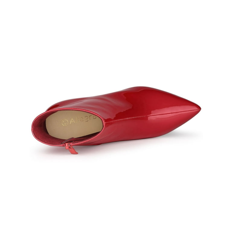 Red shop clear booties