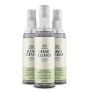 Trilogia Hand Sanitizer Spray with Aloe Vera Terpenes, 4 fl oz, 3 Pack