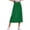 Green, variant on High Waist A-Line Skirt for Women Summer Solid Color Side Split Elastic Waist Casual Midi Skirt With Pockets