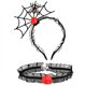 thumbnail image 1 of Diadema decorativa para Halloween, aro de pelo de araña con gargantilla, 1 of 3