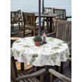 thumbnail image 2 of Outdoor Tablecloths with Umbrella Hole & Zipper, Sage Green Wildflower Round Tablecloth 54 Inch, Classic Florals Farmhouse Botanical Waterproof Table Cloth, Patio/Pool/Picnic Table Covers, 2 of 8