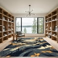 thumbnail image 2 of ODIKA 6'x9' Machine Washable Non-Slip Area Rug, Abstract Dark Gray High Traffic Rug, Gray, 935963, 2 of 7