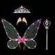 thumbnail image 1 of Alas de hadas para niñas, alas de mariposa iluminadas para adultos, disfraz de hada LED para mujer, fiesta de disfraces de Halloween, 1 of 6