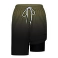 thumbnail image 6 of Hawaii Beach Shorts for Men Trendy Printed Pants High Waisted Adjustable Lace-Up Chino Shorts Inseam Board Shorts 2 In 1 Bathing Suits Sexy Quick-Dry Trousers, 6 of 6