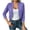Purple, variant on Agkizg Womens 3/4 Sleeve Knit Cardigan, Solid Color Open Front Fashion Sweater Jacket, Casual Everyday Lightweight Layering Outer Coat