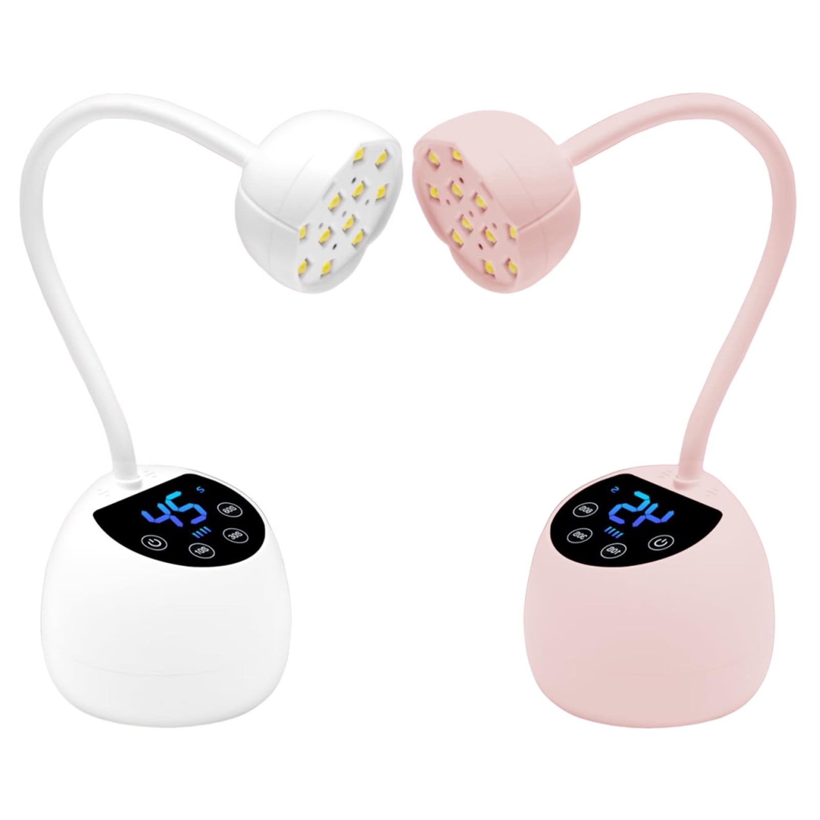 UVS Nails Lamp Gooseneck UVS Light for Gel Nails Polish Flashs LED Nails Lamp with Three Timers Sensors Home Salon