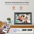 "NUSICAN 10.1"" WiFi Digital Picture Frame with 32G Memory, HD Touch
