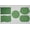 Hunter Green, variant on Splatter Placemats by Penny's Needful Things (Wave - Set of 2) (Chocolate Brown)