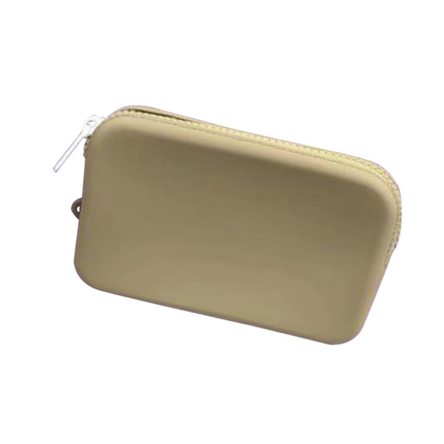 Bolso del parte movible del agujero de de la moda de los accesorios de la bolsa de asas del monedero del parte movible del silicón Caqui