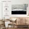 thumbnail image 5 of Elephant Stock White On Blue Wall Art - Horizontal Canvas Wall Art - Living Room Wall Decor - Abstract Canvas - Black And Gray Decor By Taylor Hamilton - 24" x 16", 5 of 8