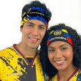 thumbnail image 1 of Vincha deportiva reversible Fox & Fury con bandera de Colombia, 1 of 3