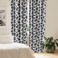 thumbnail image 2 of Ambesonne Octopus Curtains, Wildlife in Sea Cartoon, Pair of 28"x63", Black Grey White, 2 of 5