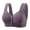 Purple, variant on Wensltd Women's Wireless Front Closure Bra Lightly Padded Everyday Comfort Full Coverage Plus Size Bras