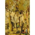 thumbnail image 3 of Ludovico Tommasi 18x24 Black Modern Framed Museum Art Print Titled - Rest in the Pine Forest, 3 of 5
