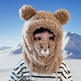 thumbnail image 4 of MAIHAN Boys Winter Hat Winter Warm Scarf Hat Balaclava Kids Thick Earflap Hood Cap Thick Fleece Lining Skull Caps Winter Hats for Kids,A, 4 of 8
