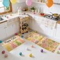 thumbnail image 6 of Wooowa Easter Family Theme Kitchen Rug Set, for Cute Bunny Egg Pattern Entrance Hallway Floor Mat Decor, 6 of 6