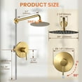 thumbnail image 6 of Single Handle 1-Spray Patterns Shower Faucet 1.8 GPM with Brass Valve, 6 of 6